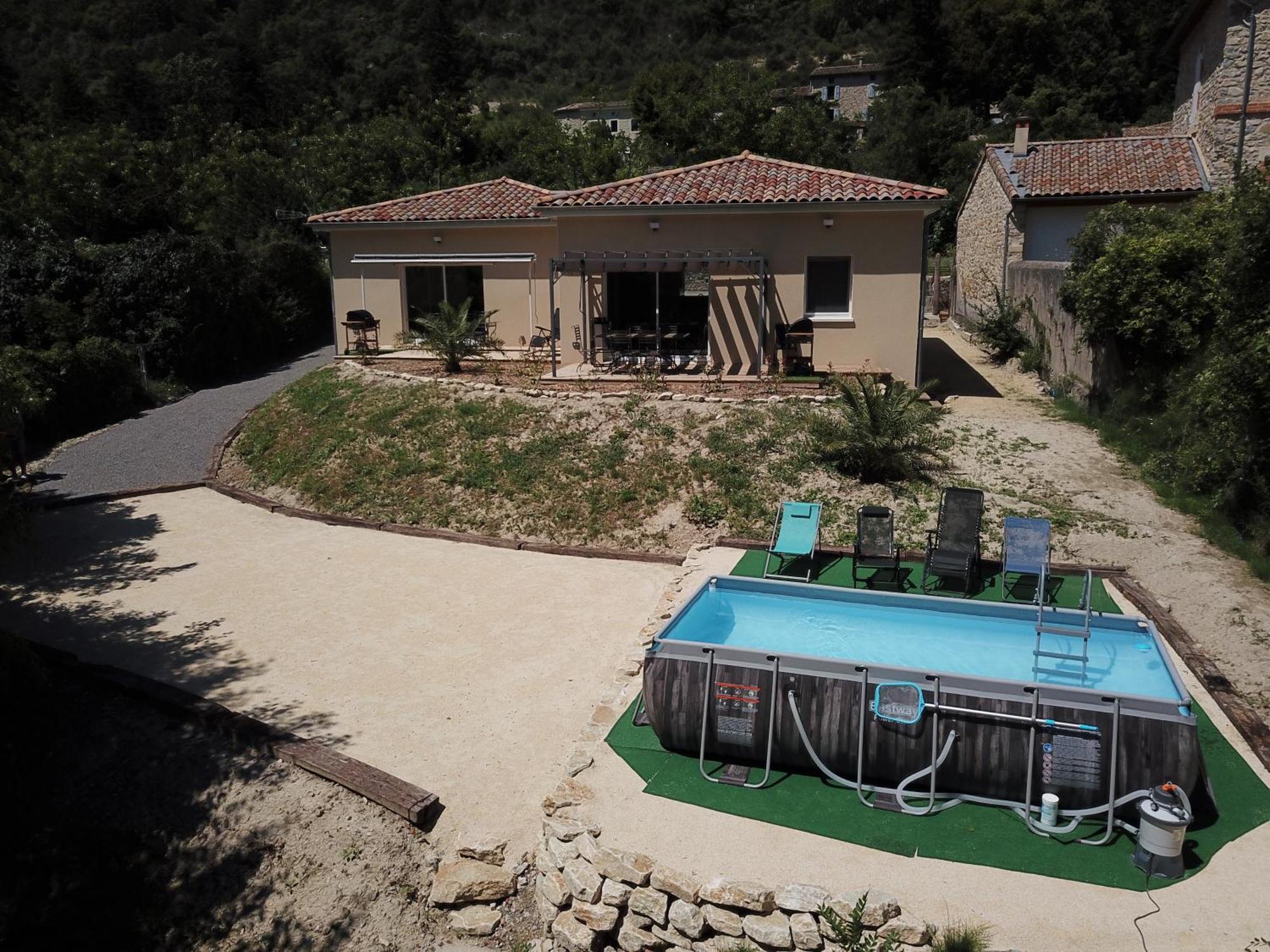 Gite Le Chaudron 1 A 7Pers Avec Piscine Vila Montclar-sur-Gervanne Exterior foto